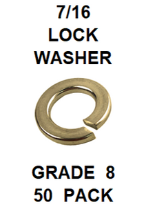 G8LZ043  7/16  LOCK WASHER GRADE 8  (50 PACK)