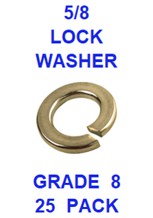 G8LZ062  5/8  LOCK WASHER GRADE 8  (25 PACK)