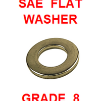 G8SZ025 1/4  SAE FLAT WASHER GRADE 8 (100 PACK)