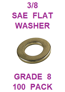 G8SZ037  3/8  SAE FLAT WASHER GRADE 8 (100 PACK)