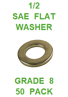 G8SZ050  1/2  SAE FLAT WASHER GRADE 8 (50 PACK)