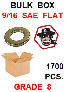 G8SZ056  9/16  SAE FLAT WASHER GRADE 8 BULK 1700 PCS.