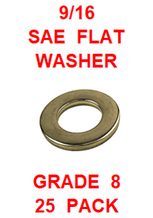 G8SZ056  9/16  SAE FLAT WASHER GRADE 8 (25 PACK)