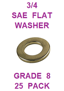 G8SZ075  3/4  SAE FLAT WASHER GRADE 8 (25 PACK)