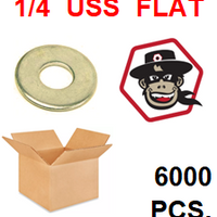 G8UZ025 1/4  USS FLAT WASHER GRADE 8 BULK 6000 PCS.