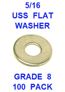 G8UZ031  5/16  USS FLAT WASHER GRADE 8 (100 PACK)