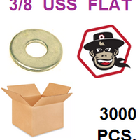 G8UZ037  3/8  USS FLAT WASHER GRADE 8 BULK 3000 PCS.