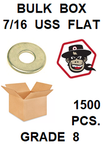 G8UZ043  7/16  USS FLAT WASHER GRADE 8 BULK 1500