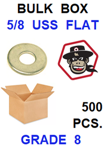 G8UZ062  5/8  USS FLAT WASHER GRADE 8 BULK 500