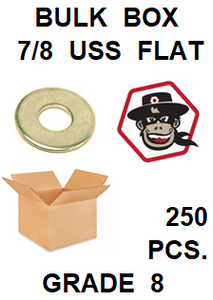 G8UZ087  7/8  USS FLAT WASHER GRADE 8 BULK 250 PCS.