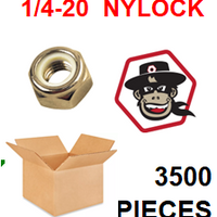 G8YZ025  1/4-20 NYLOCK  GRADE C BULK 3500 PCS