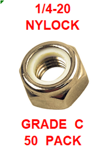 G8YZ025  1/4-20 NYLOCK  GRADE C (50PK)