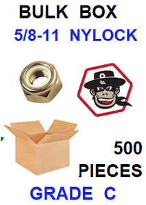 G8YZ062  5/8-11  NYLOCK  GRADE C BULK 500 PCS