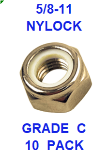 G8YZ062  5/8-11  NYLOCK  GRADE C (10PK)