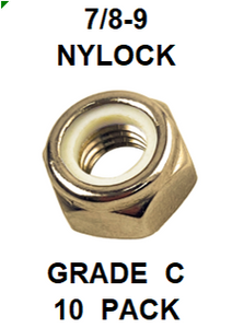 G8YZ087  7/8-9  NYLOCK  GRADE C (10PK)