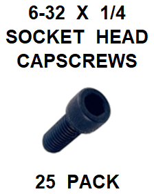 G9HX006025 6-32 X 1/4 SOCKET HEAD CAP SCREW (25 PACK)