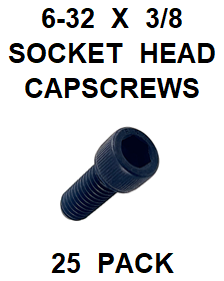 G9HX006037 6-32 X 3/8 SOCKET HEAD CAP SCREW (25 PACK)