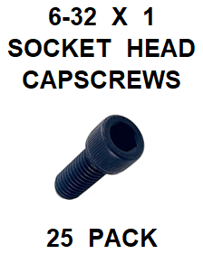 G9HX006100 6-32 X 1 SOCKET HEAD CAP SCREW (25 PACK)