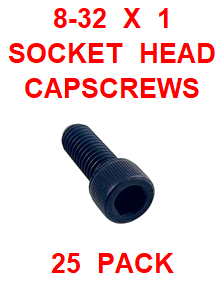 G9HX008100 8-32 X 1 SOCKET HEAD CAP SCREW (25 PACK)