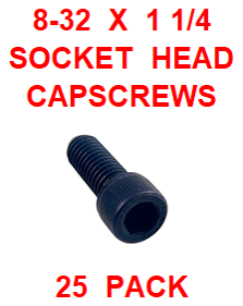 G9HX008125 8-32 X 1 1/4 SOCKET HEAD CAP SCREW (25 PACK)