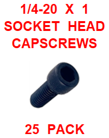 G9HX025100  1/4-20 X 1 SOCKET HEAD CAP SCREW (25 PACK)