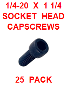 G9HX025125  1/4-20 X 1 1/4 SOCKET HEAD CAP SCREW (25 PACK)