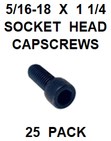 G9HX031125  5/16-18 X 1 1/4 SOCKET HEAD CAP SCREW (25 PACK)