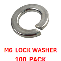 M2L106 M6 LOCK WASHER A2-70 STAINLESS STEEL 100 PACK