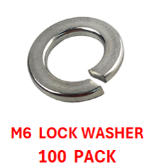 M2L106 M6 LOCK WASHER A2-70 STAINLESS STEEL 100 PACK