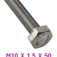 M2B110C012 M10 X 1.5 X 50 S/S BOLT 10 PACK