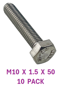 M2B110C012 M10 X 1.5 X 50 S/S BOLT 10 PACK