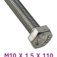 M2B110C110 M10 X 1.5 X 110 S/S BOLT 8 PACK