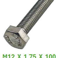 M2B112C100 M12 X 1.75 X 100 S/S BOLT 10 PACK