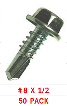 S4T1008050 STAINLESS STEEL 410 HEX HEAD TEK SCREW