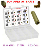 XBDUN37  DOT  PUSH  IN  BRASS TRAVEL  KIT
