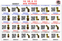 XBNMS37  NTA  MALE  CONNECTORS  1/4  3/8  1/2
