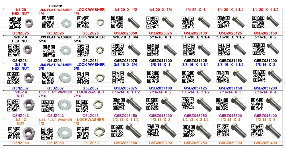 BOLT BIN GRADE 5 COARSE   1/4 TO 1/2 40 HOLE GARAGE MECHANIC ASSORT