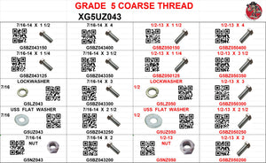 DRAWER GRADE 5 BOLTS 7/16-14 AND 1/2-13