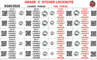 DRAWER GRADE C STOVER LOCK NUTS COARSE AND FINE
