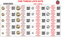 XG8CZ032 GRADE C FINE THREAD LOCK NUTS
