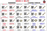 XG8SZ025 GRADE 8 COARSE 1/4 TO 3/8
