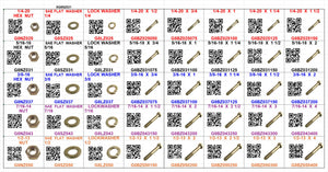 BOLT BIN GRADE 8 COARSE   1/4 TO 1/2 40 HOLE GARAGE MECHANIC ASSORT