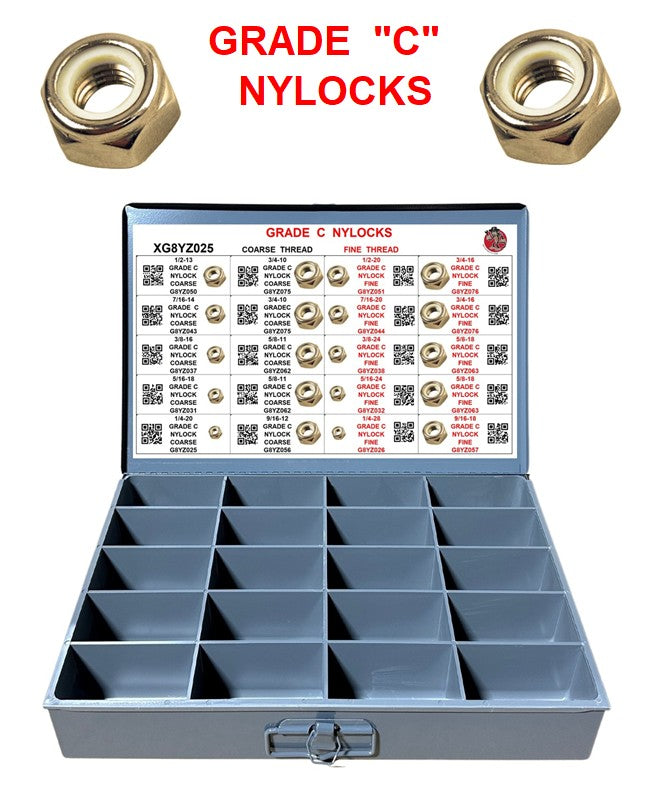 Glarks 512Pcs Grade 8 Coarse Thread Hex Bolts Nuts Screws