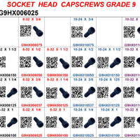 XG9HX006025 SOCKET HEAD CAPSCREWS MACHINE SCREW SIZES