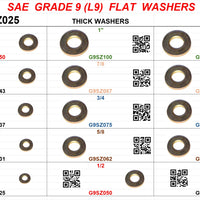 DRAWER GRADE 9 (L9)  SAE FLAT WASHERS