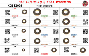 DRAWER GRADE 9 (L9)  SAE FLAT WASHERS