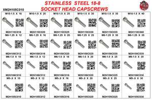 XM2H105C010 STAINLESS STEEL METRIC SOCKET HEAD CAPSCREWS