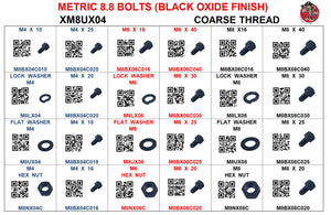 XM8UX04 METRIC 8.8PC BLACK OXIDE SMALL MOBILE DRAWER