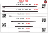 BLACK CABLE TIE ASSORTMENT
